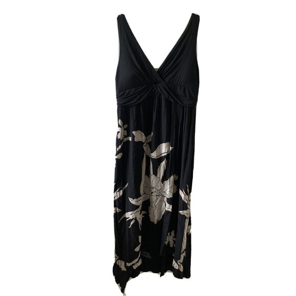 Soft Surroundings Womens Size Large Multicolor Floral Print Maxi Dress *READ - Picture 1 of 5